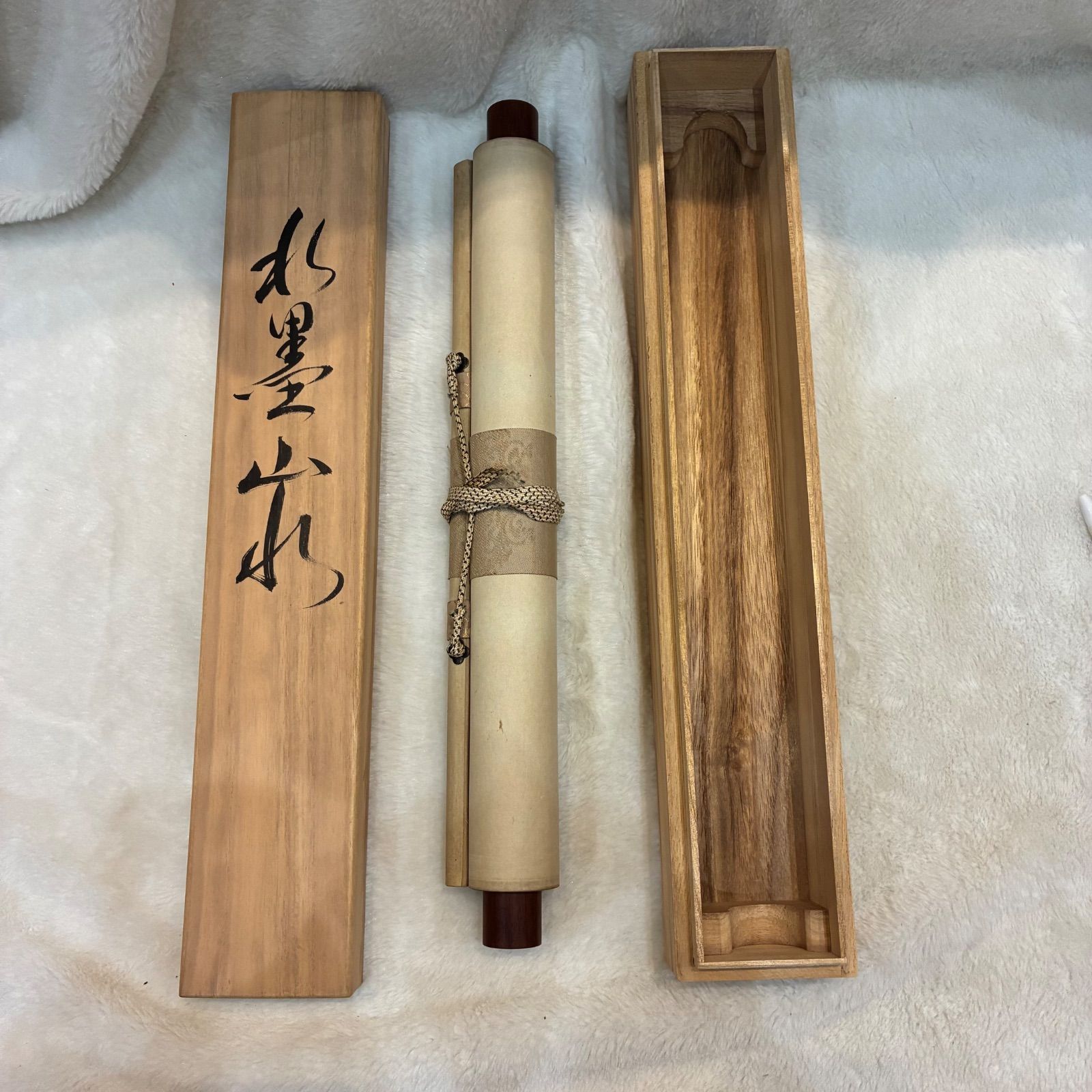 落款あり 墨絵掛軸