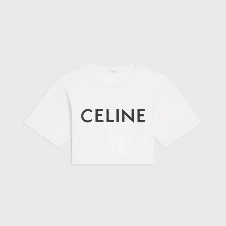 新品 クロップド CELINE Tシャツ セリーヌ ホワイト - LUCE STORE