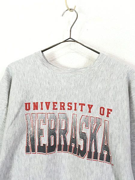 古着 90s USA製 Champion Reverse Weave 「NEBRASKA」 カレッジ