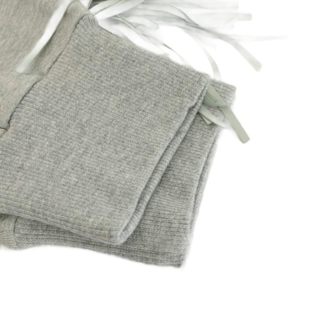  ドレスキャンプ 15 SS QUEEN ジョガーパンツ フリンジ ロゴ プリント 44 グレー 31- AN 22 スラックス パンツ