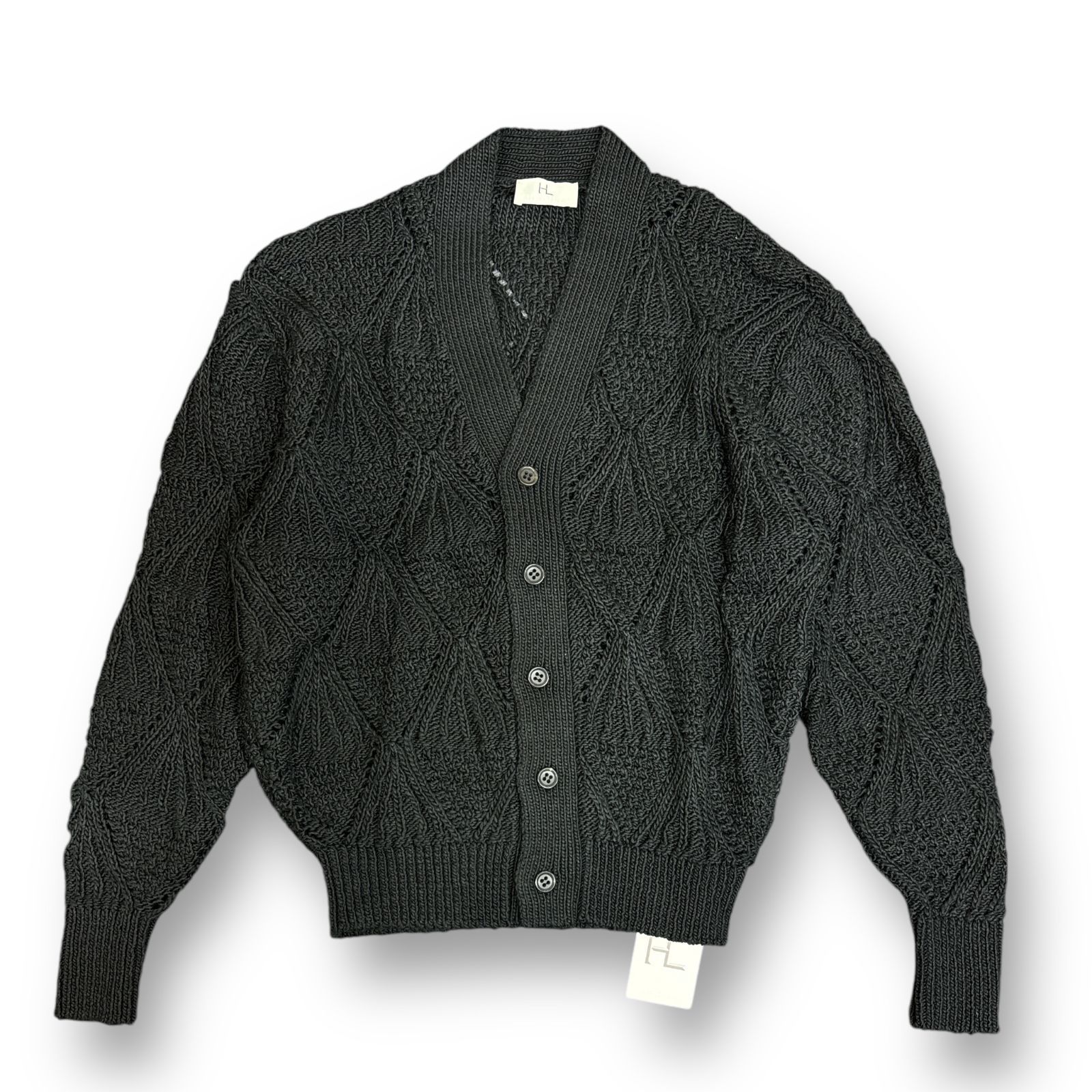 定価60500円 新品 HERILL 23AW Cottoncode Pattern Cardigan コットンコードパターンカーディガン ニット  ヘリル 23-080-HL-8020-1 ブラック 2 69547A5 - メルカリ