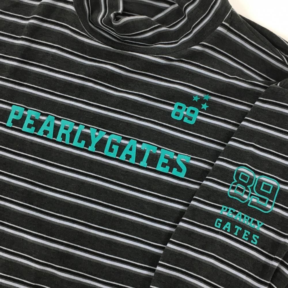 パーリーゲイツPGGハイブリッドメッシュハイネックシャツ濃紺サイズ5