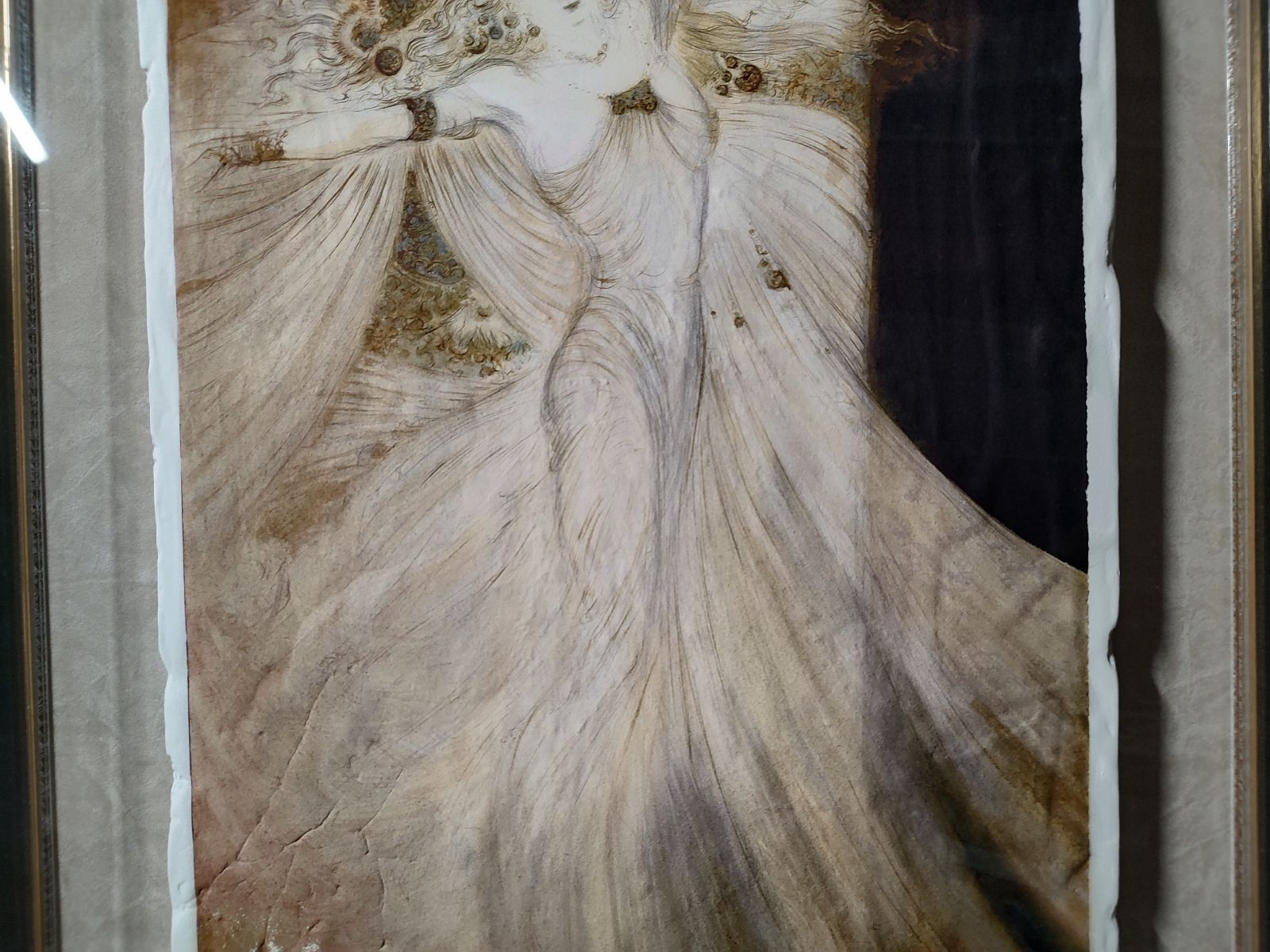最終値下げ！ 天野喜孝 薔薇姫フレスコ画 作品証明書付き 天野喜孝「薔薇姫」が激安・卸価格で販売中｜絵画・版画の販売と