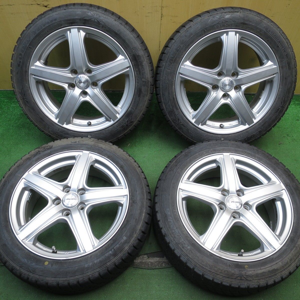 Plencia 6J-16 off+42 pcd100/4H BRIDGESTONE ICE PARTNER 175/60R16 スタッドレス付き4本 アクア/ラクティス/イグニス/クロスビー/iQ他 16\u201d Rota Grid Racing Bronze Mags 4Holes pcd 100 Bnew