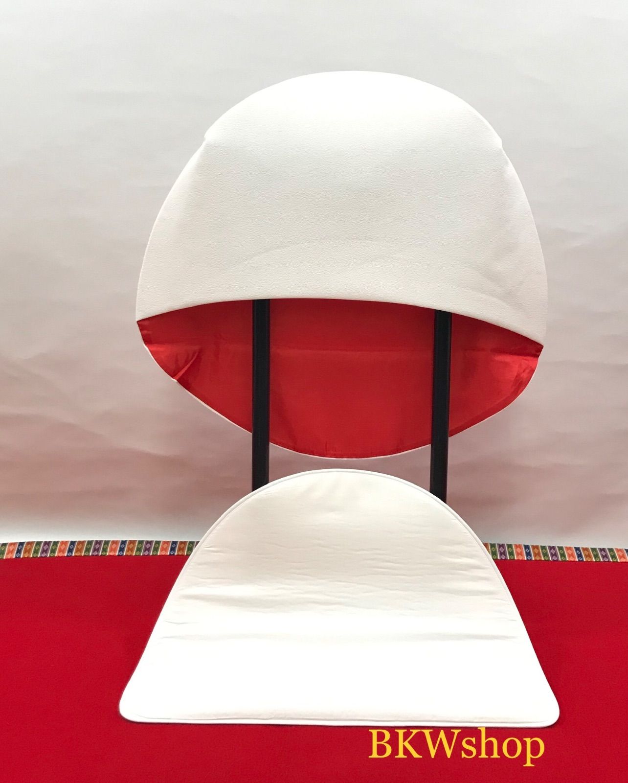 綿帽子 ちりめん 裏赤 パット付き カツラ用 白無垢 結婚式