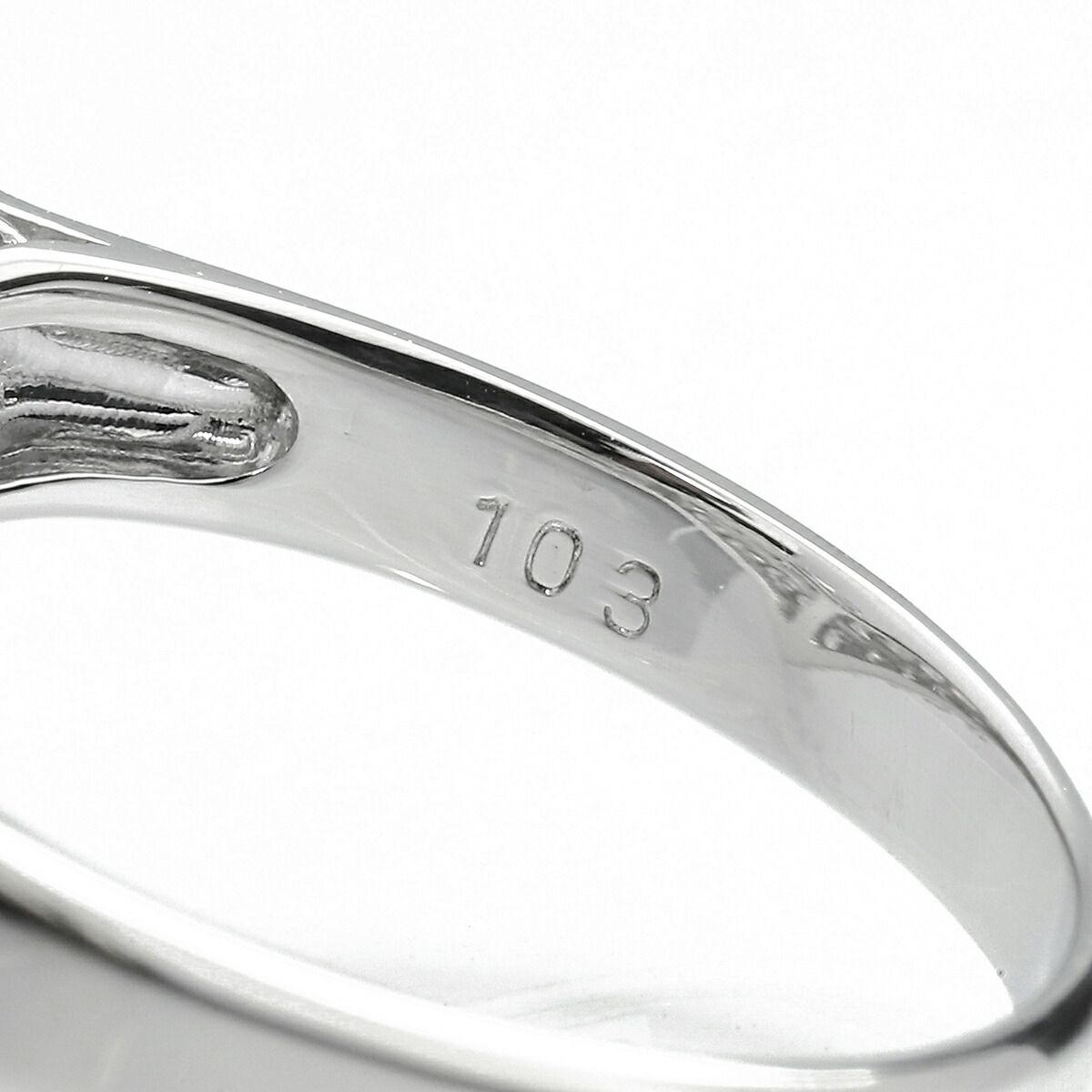 ダイヤモンド 1.03ct プラチナ Pt900 V字リング VSクラス 指輪
