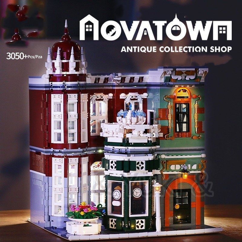 レゴ アンティーク工芸 ライト付き ブロック 3050 PCS おもちや モデル 大人向け 高難易度 組み立て