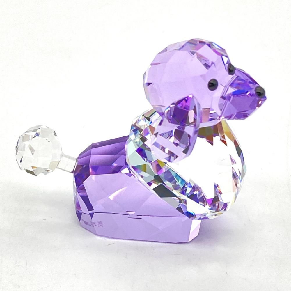 スワロフスキー　ラブロッツ　プードル　置物 スワロフスキー お座りプードルの置物 スワロフスキー プ－ドル 置物