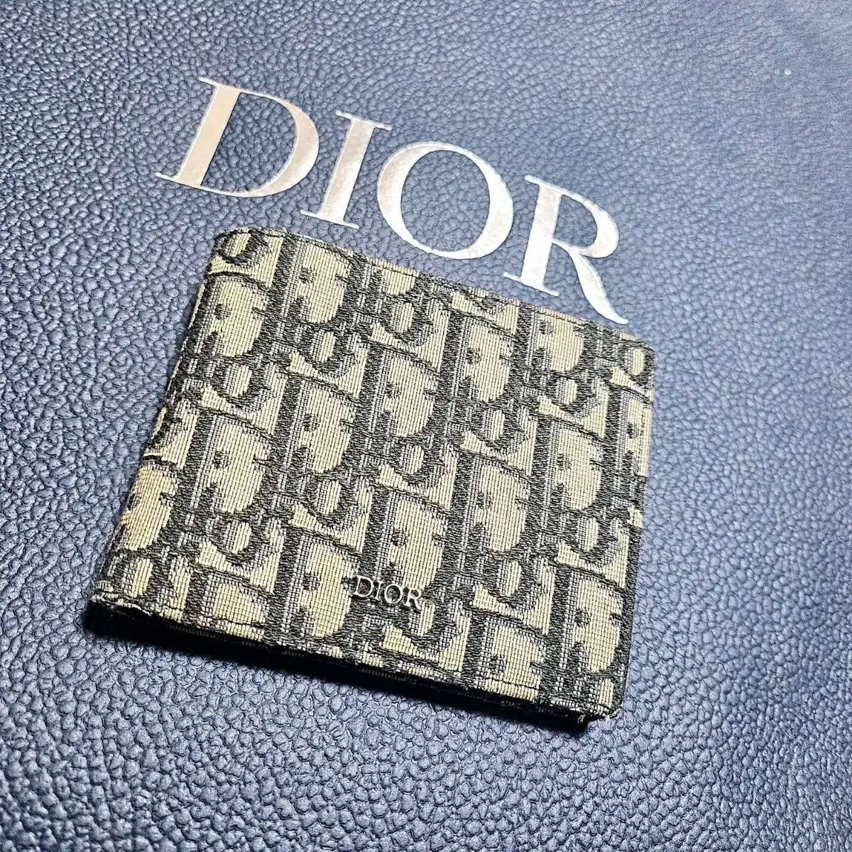 Dior 二つ折り財布 オブリーク ジャカード Christian Dior ディオール ジップウォレット オブリーク ジャ