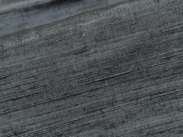 平和屋着物○男性 紬地 アンサンブル 霞文 正絹 逸品 未使用