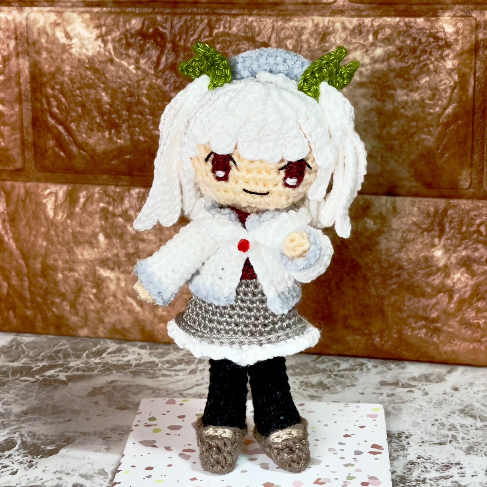 あみぐるみ】雪うさぎのユキさん【ハンドメイド】 - メルカリ