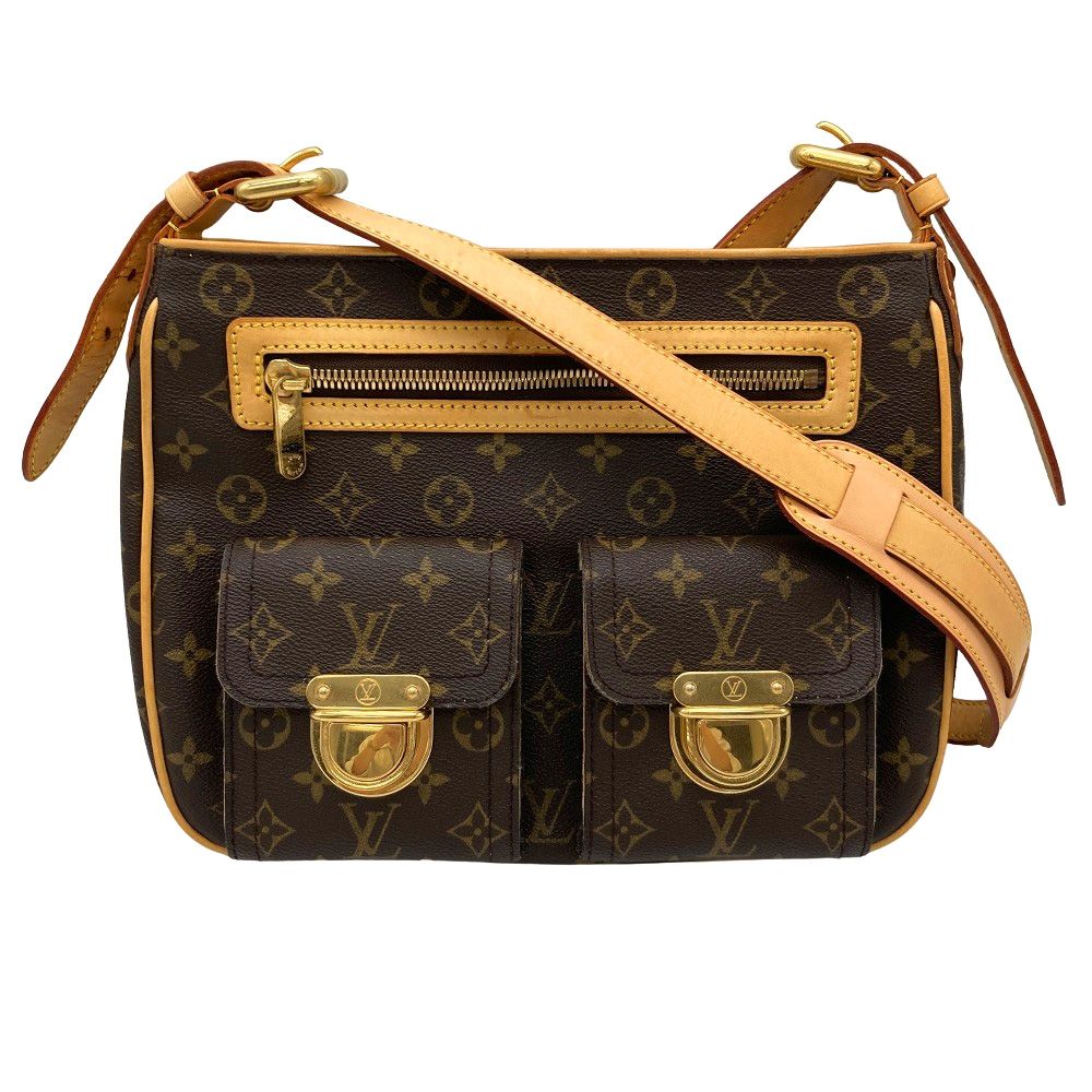 ルイヴィトン LOUIS VUITTON ハドソンGM ショルダーバッグ モノグラム キャンバス M40045 ブラウン VI1005 レディース