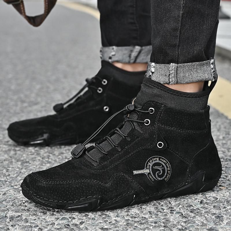 PETER NON 黒 スエードブーツ 40 Y0886