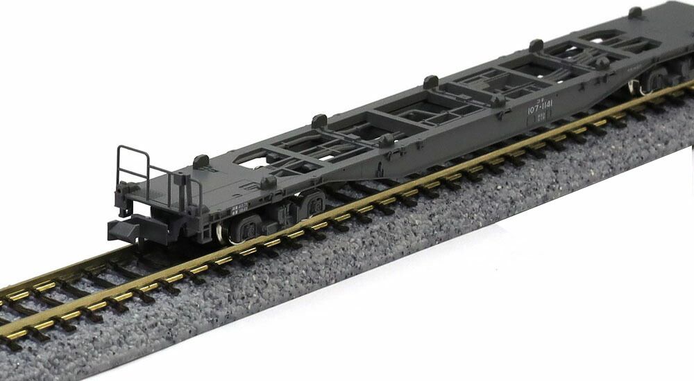 コキ107（JRFマークなし テールライト付） コンテナ無積載 【KATO