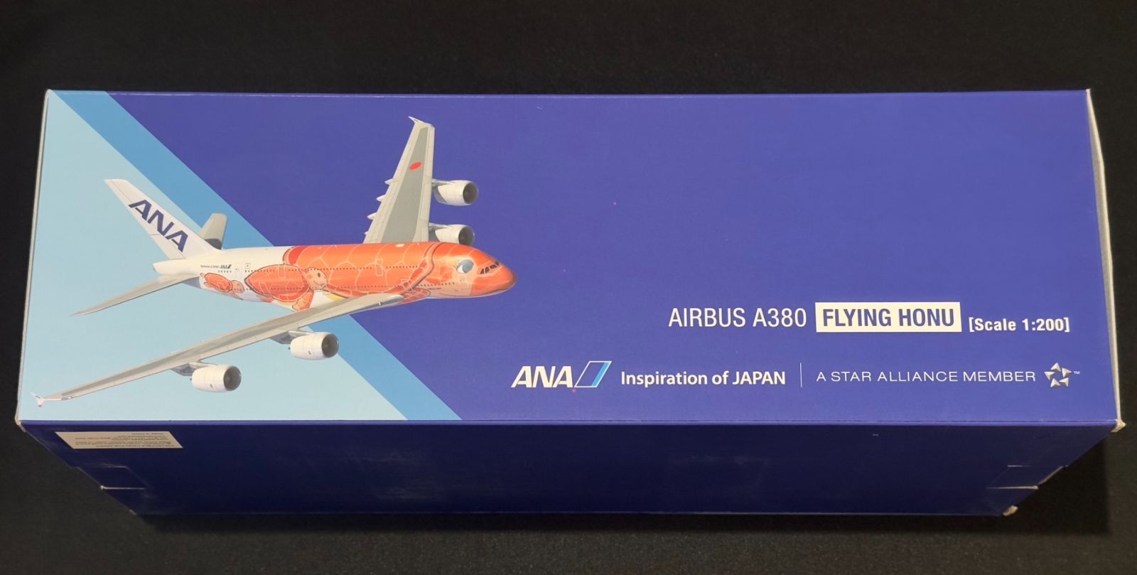 希少品】ANA 1/200 フライングホヌ 3号機 サンセットオレンジ 希少品】ANA 1/200 フライングホヌ 3号機 サンセットオレンジ