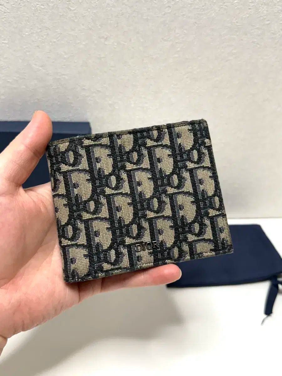 ディオール ジップウォレット メンズ 折り財布 オブリークジャガード