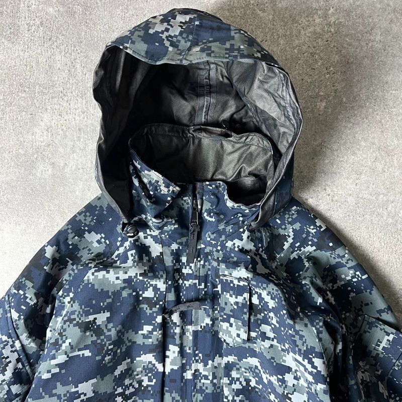 00s 08年製 US NAVY 米軍実物 デジタルカモ TYPE1 迷彩 ゴアテックス