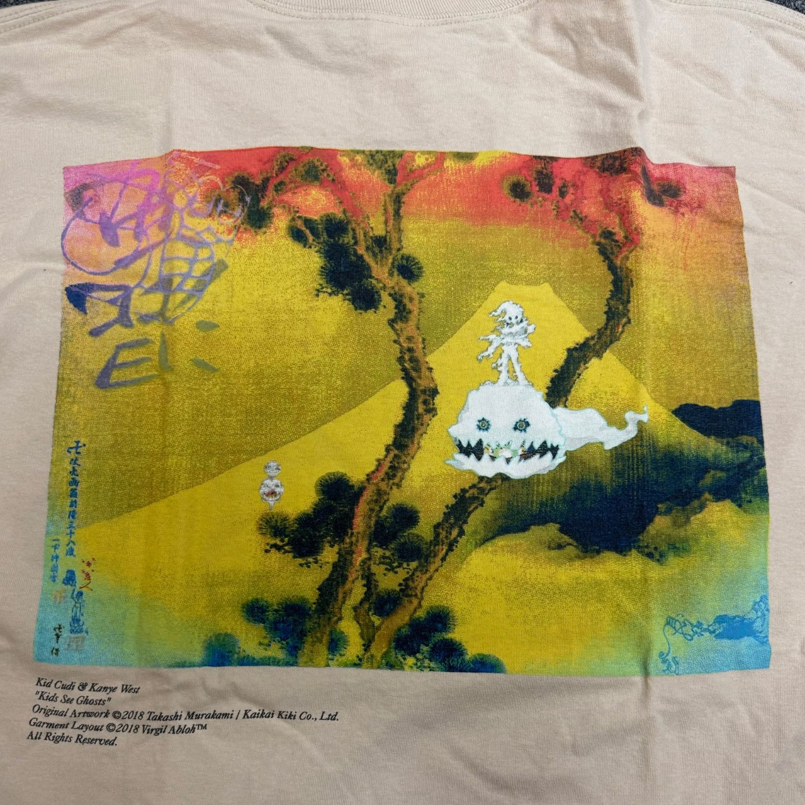 KANYE WEST × KID CUDI KIDS SEE GHOSTS ALBUM MERCHANDISE L/S Tshirt ...