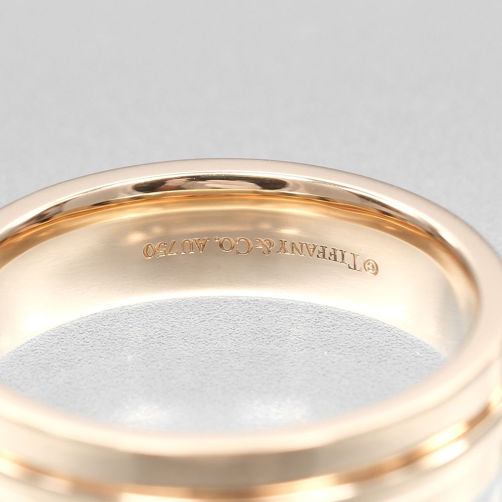 TIFFANY&Co.】ティファニー T ワイド K18ピンクゴールド 17.5号 メンズ  