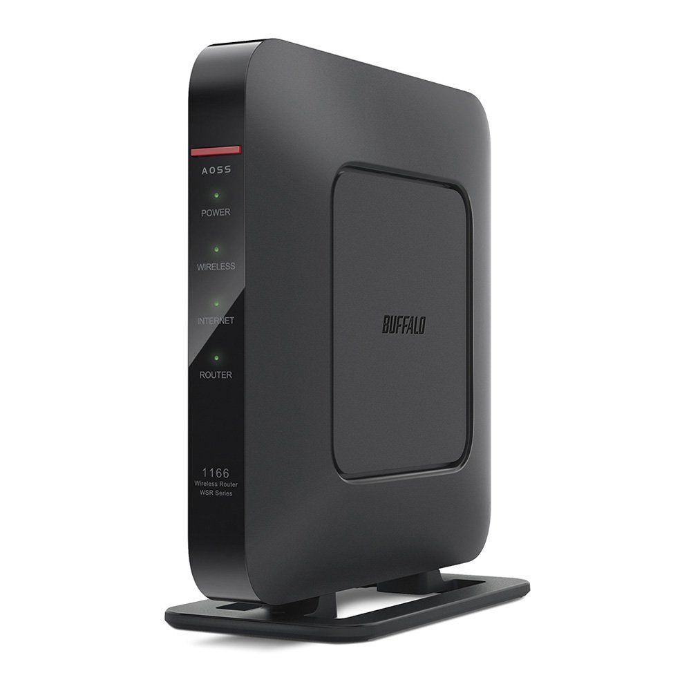 親機のみ BUFFALO WiFi 無線LAN ルーター WSR-1166DHP2|N 11ac 866 433Mbps 3LDK 2階建向け iPhone8|iPhoneX|Echo メーカー動作 済み