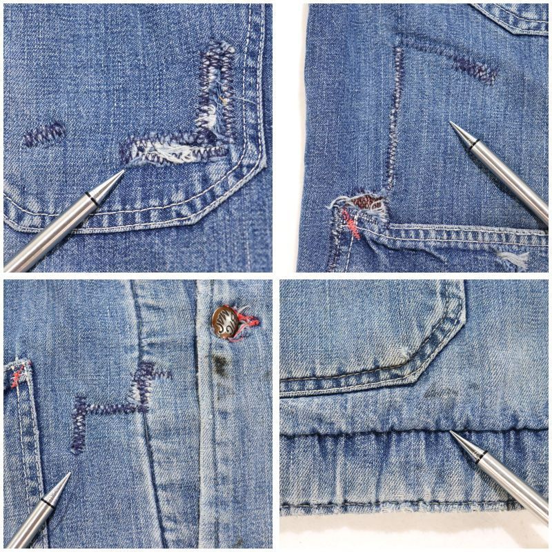 60s vintage BIGMAC デニム 裏地ブランケット カバーオール メンズ XL