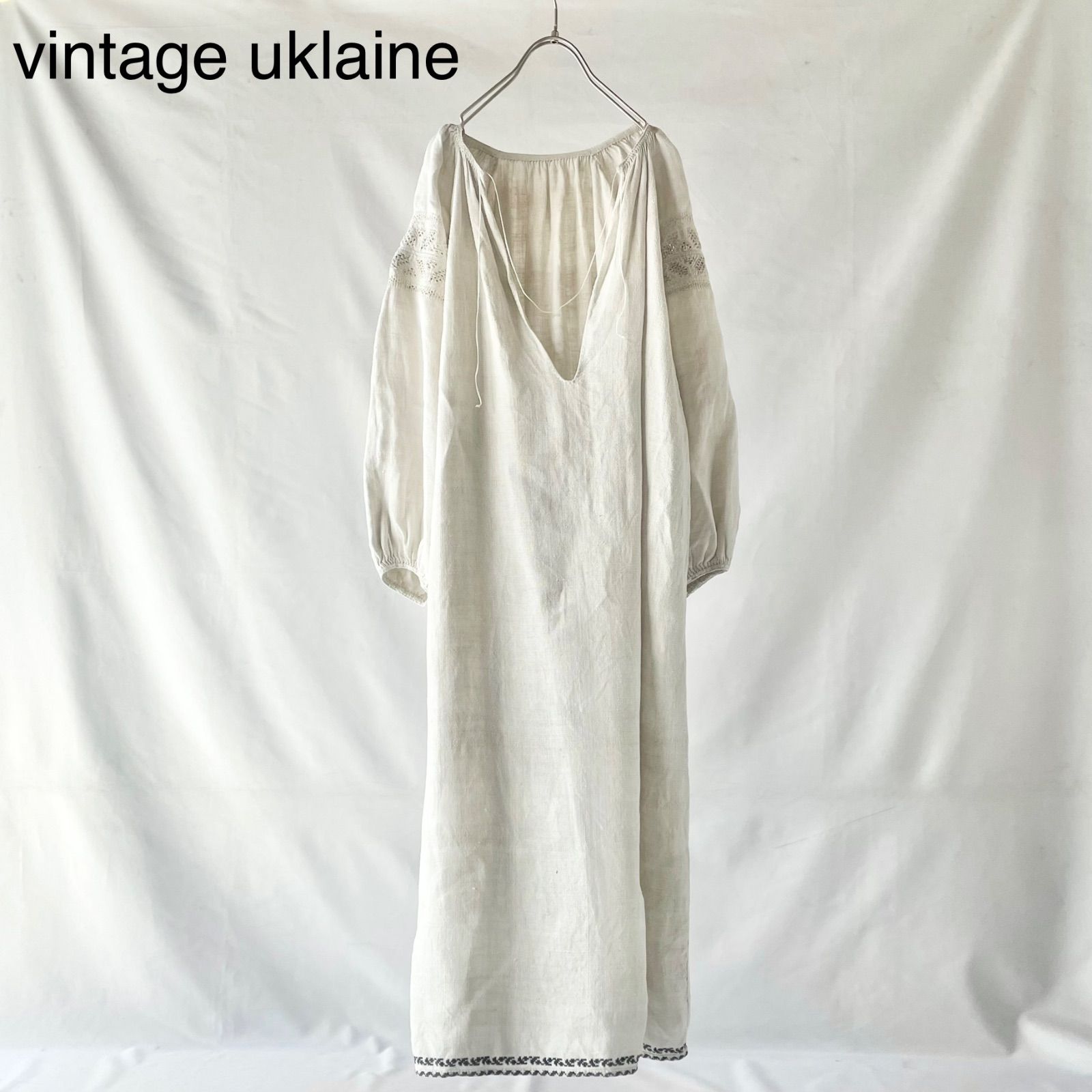 アンティーク ビンテージ 宝石 70s ドレス ロング ワンピース 長袖LLYIVINTAGE