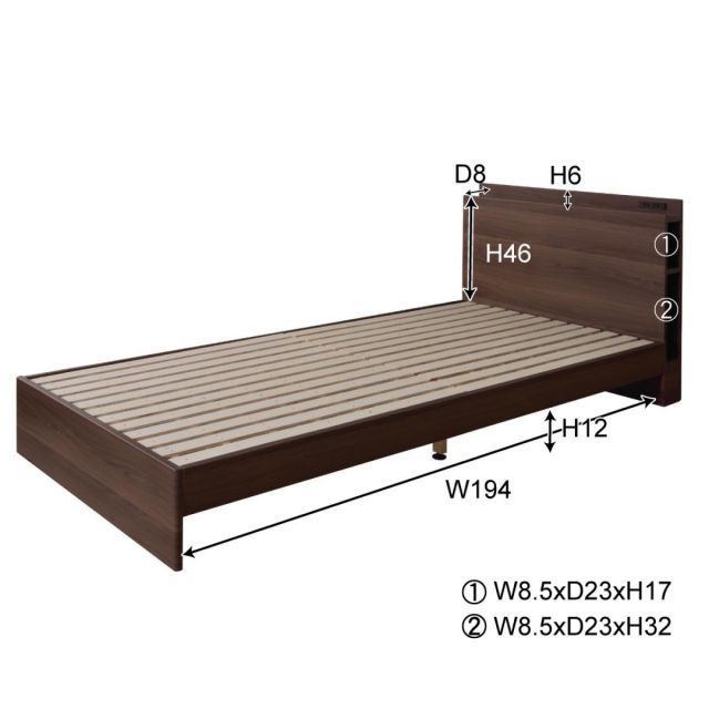 東谷 Azumaya シングルベッド ブラウン B-81S-BR 新生活 おしゃれ 模様替え 映え NEXPOTALLINN_EU