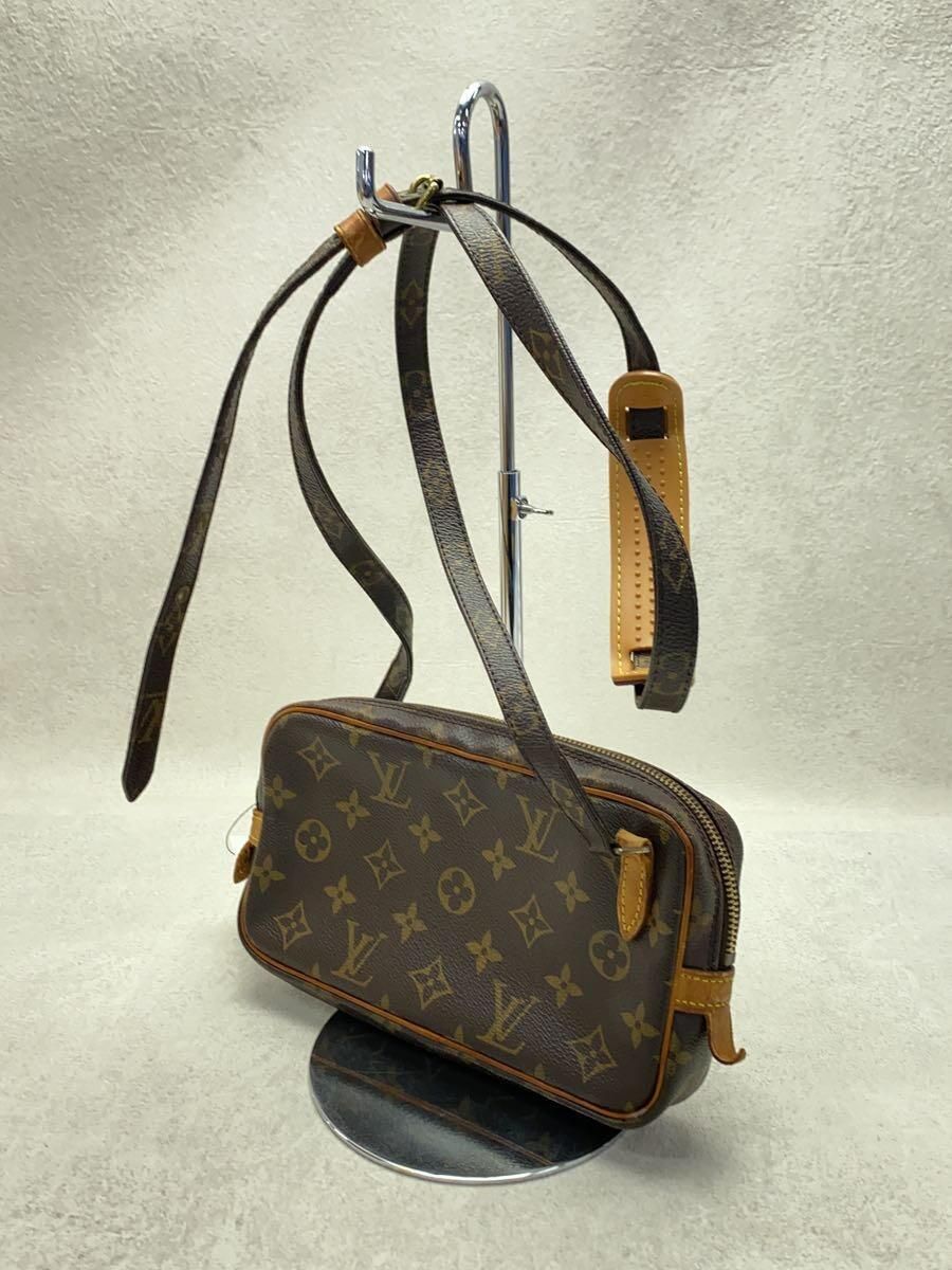 LOUIS VUITTON ポシェット・マルリーバンドリエール_モノグラム・キャンバス_BRW PVC ブラウン - メルカリ