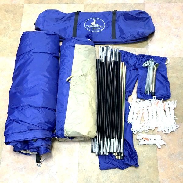 CAPTAIN STAGオルディナ/スクリーン ツールームドームテント【レジャー