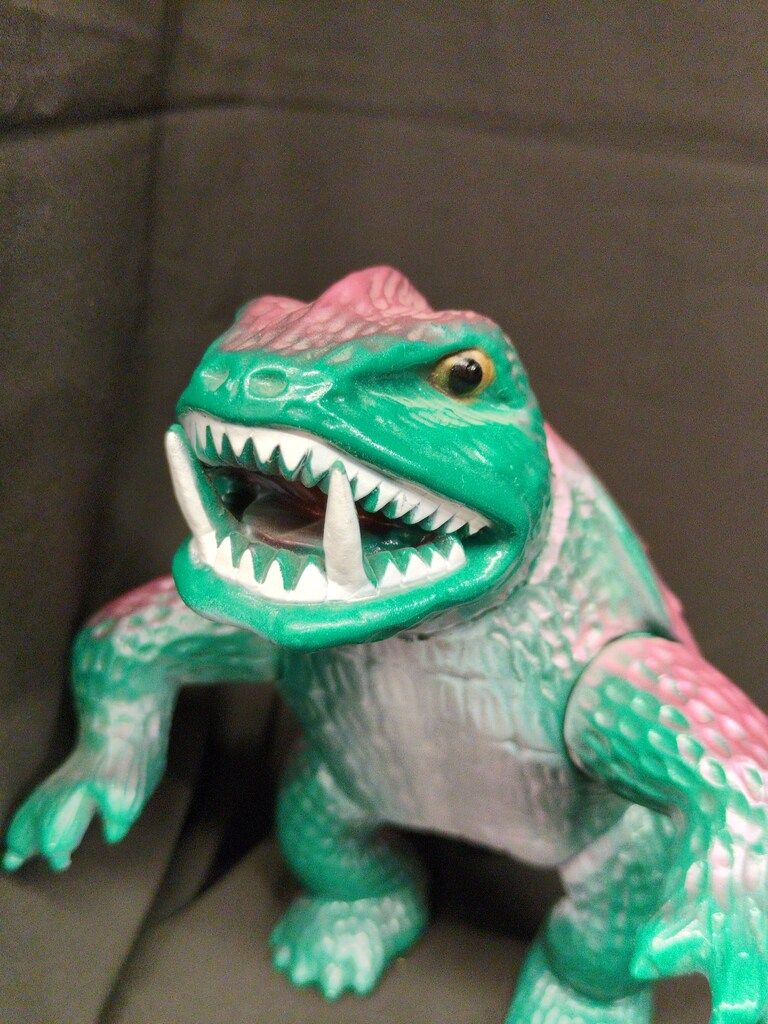 マルサン 復刻/日東の怪獣シリーズ ガメラ(緑成形/紫メタ&白