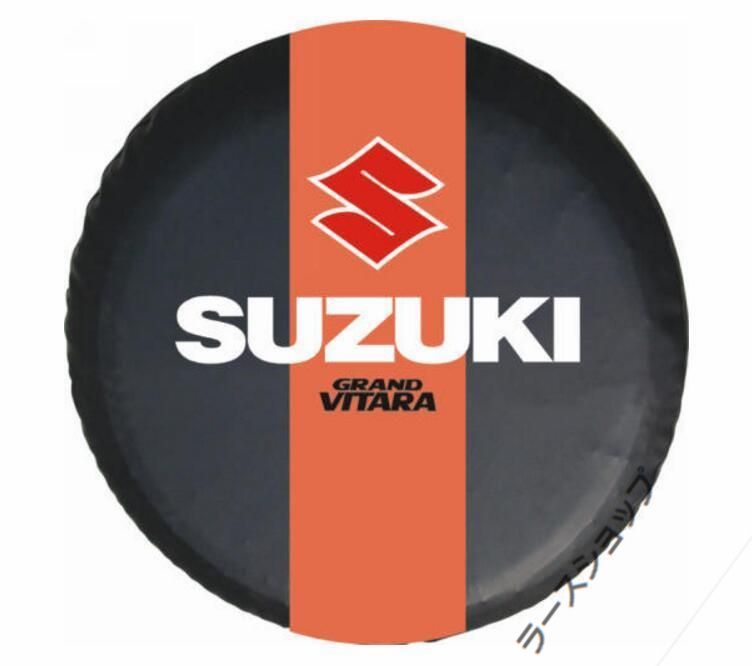 新品 海外仕様 スズキ SUZUKI ロゴ スペアタイヤカバー  PVCレザー製  汎用R14/R15/R16/R17 ジムニー  アルト  Vitera SuperVitera Ingnis ジムニー