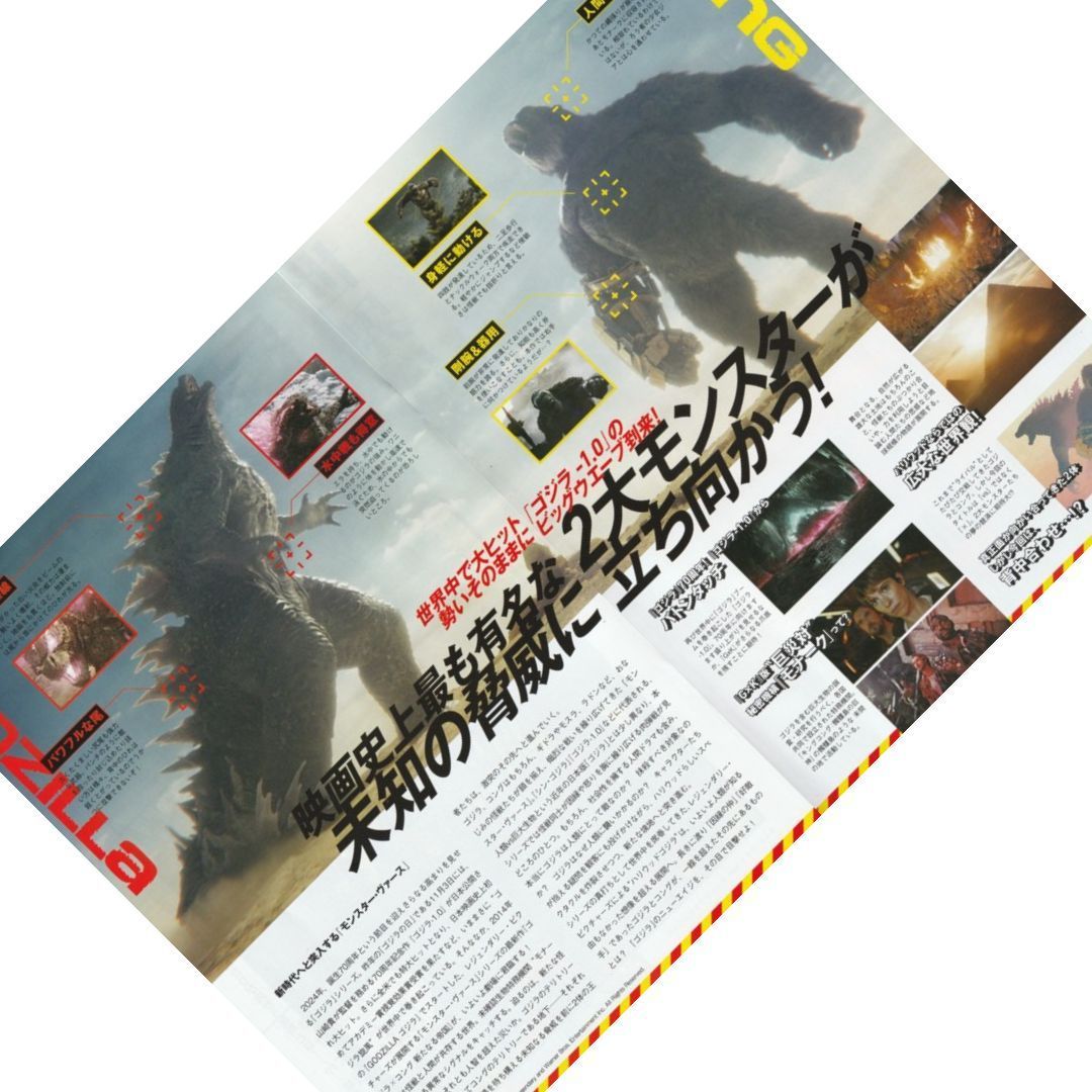 送料無料 】 ゴジラ x コング 新たなる帝国 映画 チラシ 2種