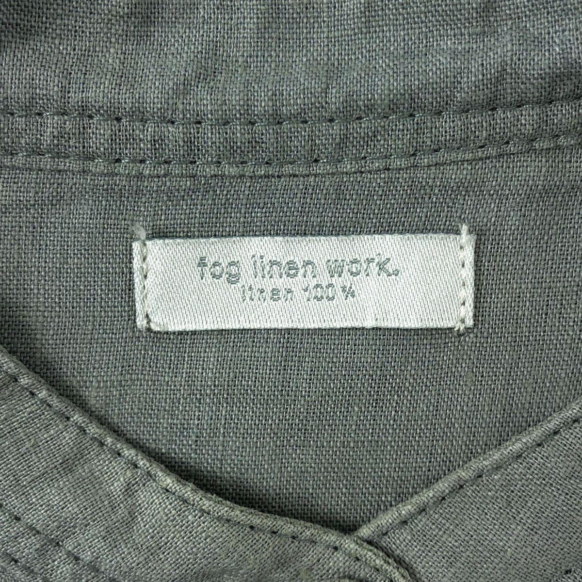 fog linen work / フォグリネンワーク | リネン バンドカラー