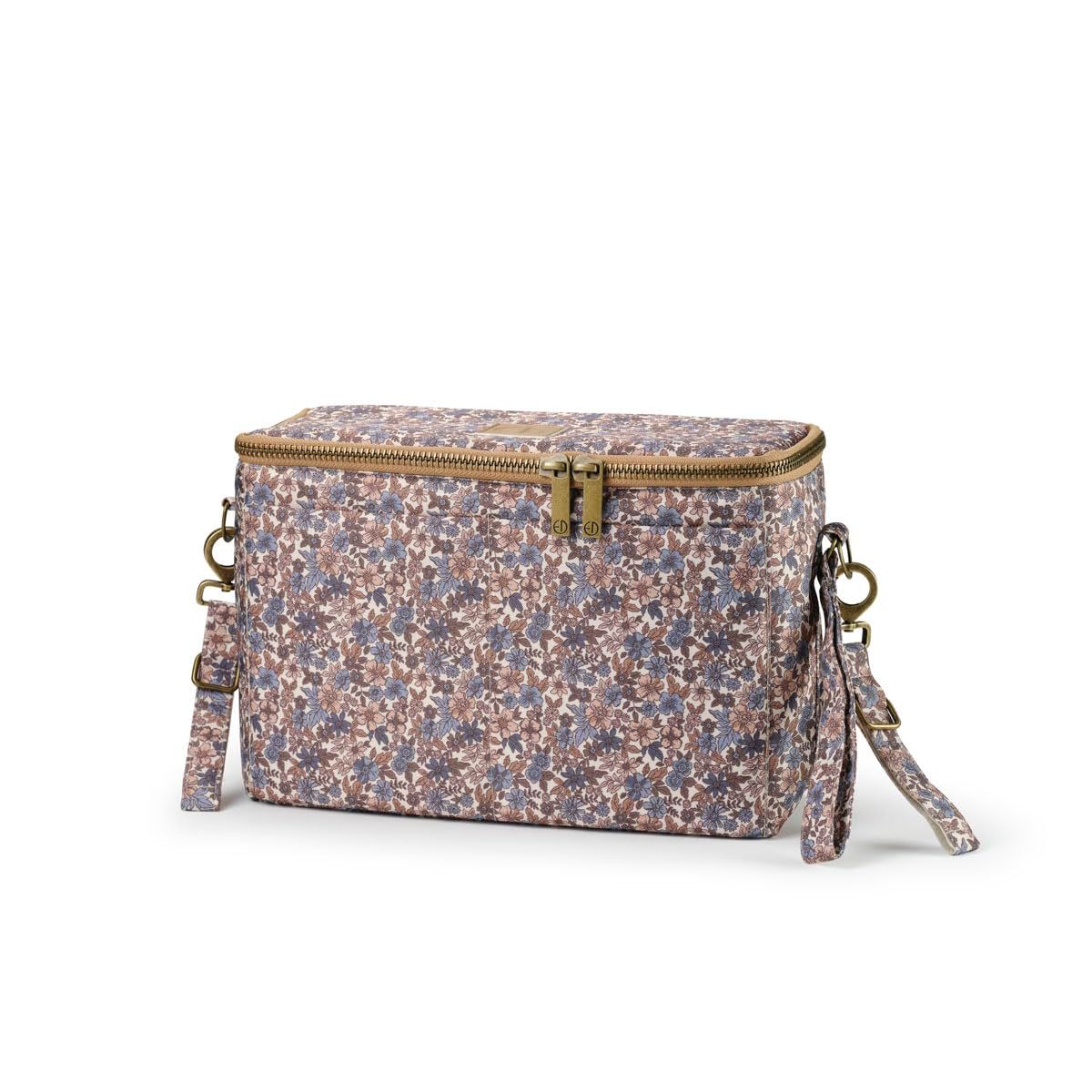 エロディ公式 ベビーカー バッグ おしゃれ マザーズバッグ 大容量 蓋付き Elodie Organizer Blue Garden