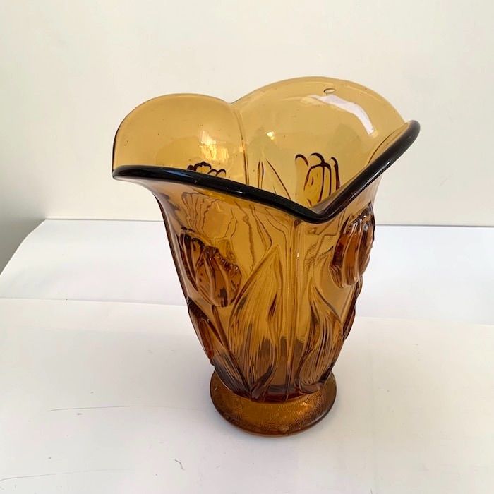 ベネチアンガラス ムラーノグラス レース柄 蓋付き オブジェ イタリア