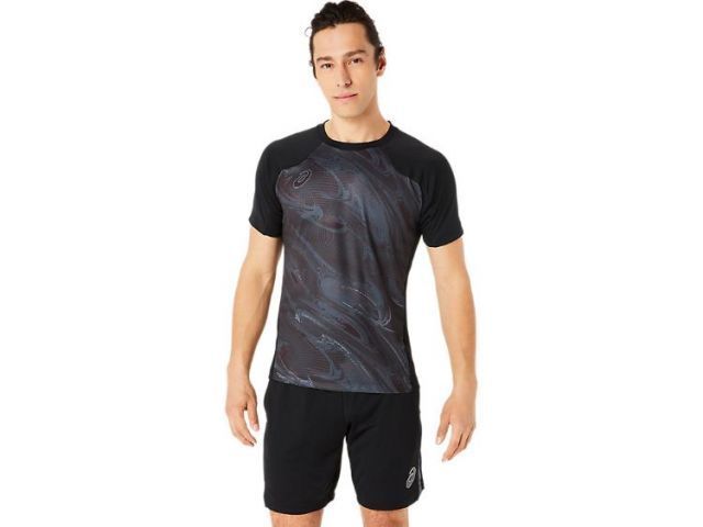 asics アシックス SS TOP パフォーマンスブラック L 2101A239 1 | 衣類 服 ウエア ウェア スポーツ 運動 男性 紳士服 メンズ トップス Tシャツ カットソー 半袖 ハーフスリーブ 部活 練習 サッカー 軽