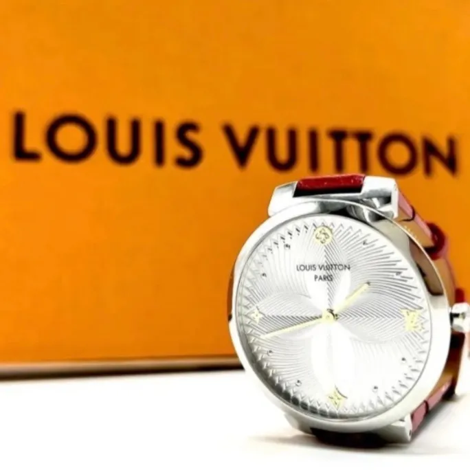美品☆ LOUIS VUITTON ルイヴィトン タンブールスリム メタリック 