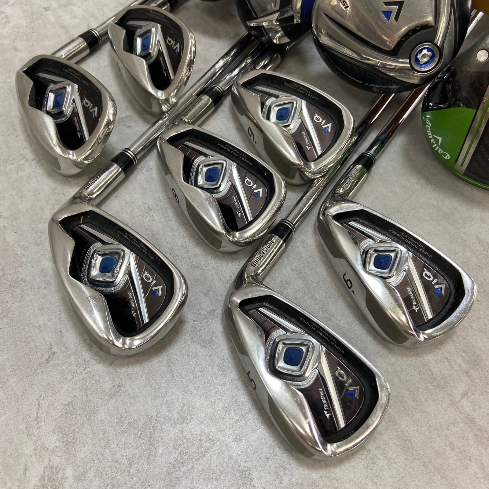 キャロウェイ　ルコックスポルティフ　メンズゴルフ12本セット　右　キャディバッグ キャロウェイ ルコックスポルティフ メンズゴルフ クラブセット