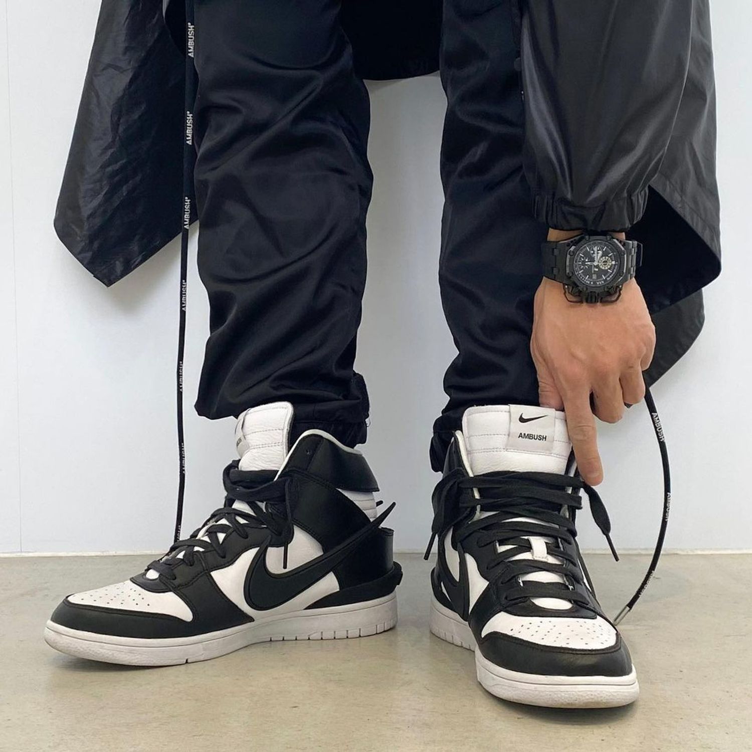 新品 未使用  NIKE ナイキ AMBUSH X DUNK HIGH 'BLACK' アンブッシュ×ダンク ハイ 