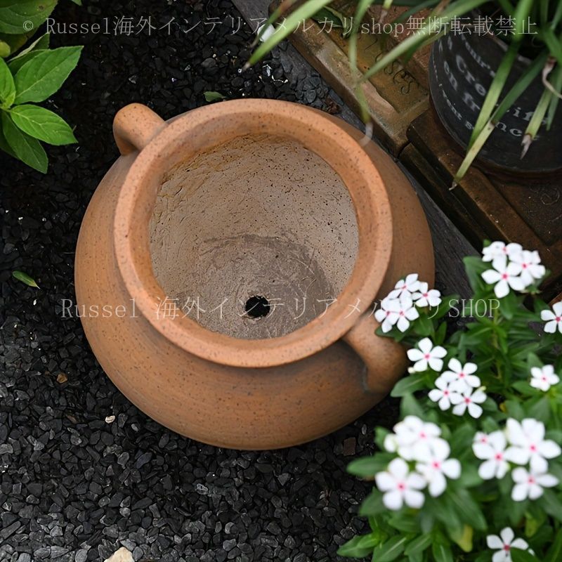 プランター ヴィンテージ調 テラコッタ風 おしゃれ かわいい 鉢 植木鉢 多肉植物 寄せ植え フラワー ポット ガーデニング 観葉植物 4-7 YUZUMIYA_COM