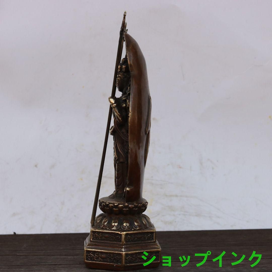 仏教美術 菩薩 観音 銅製 仏像 彫刻 置物 開運 風水 仏教美術 菩薩 観音 銅製 仏像 彫刻 置物 開運 風水 - メルカリ