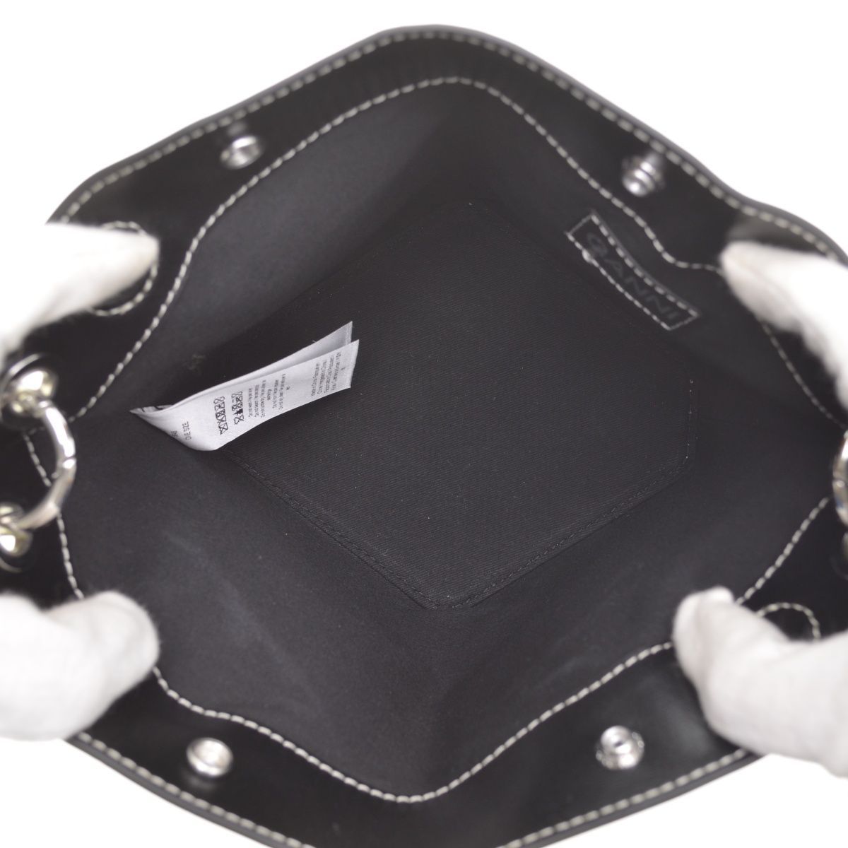 GANNI / ガニー】 22AW 22092380005430 2WAY Diamond Small Bucket Bag 