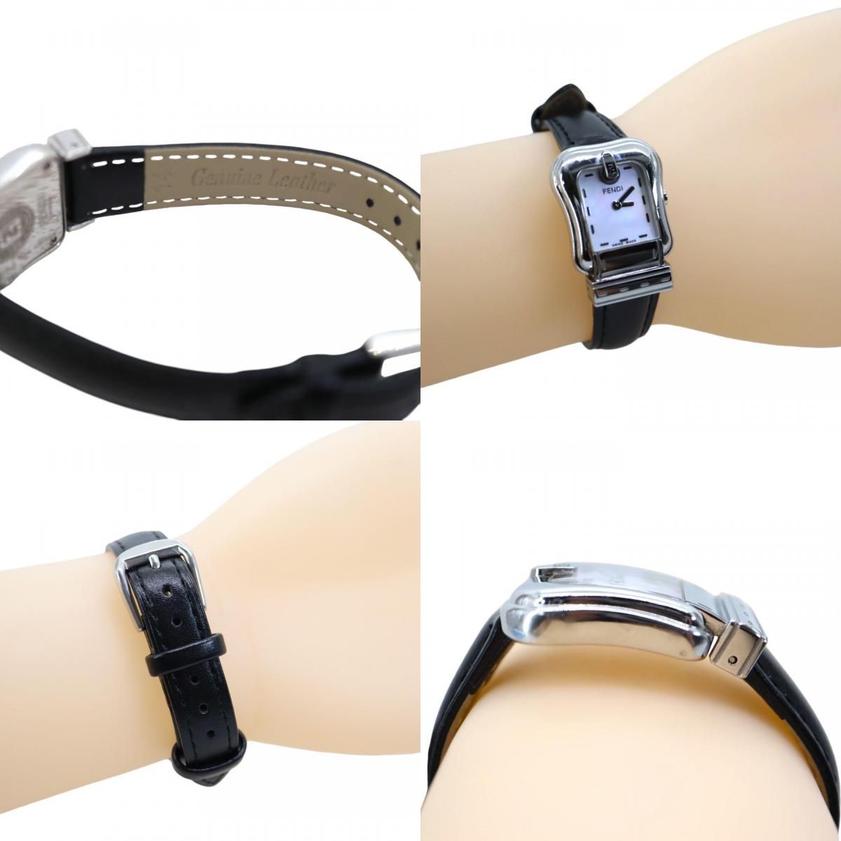 FENDI フェンディ 3800L バックルモチーフ SS 稼働 腕時計