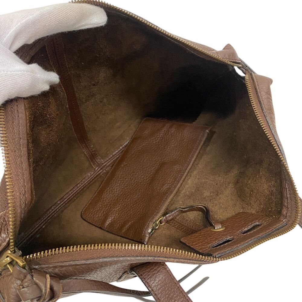 GUCCI グッチ ハンドバッグ レザー ブラウン 大容量 グッチ GUCCI ハンドバッグ 109132 - レザー ダークブラウン バッグ