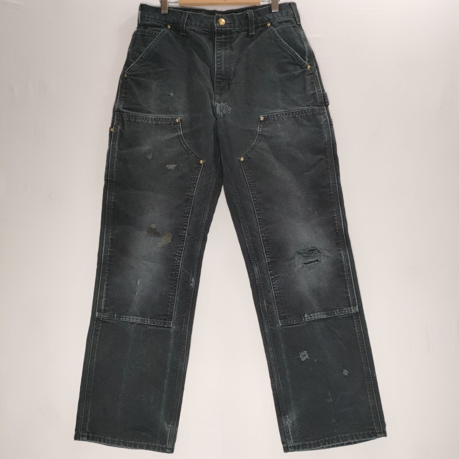 アメリカ製 カーハート ダブルニー ブラック CARHARTT B01-BLK