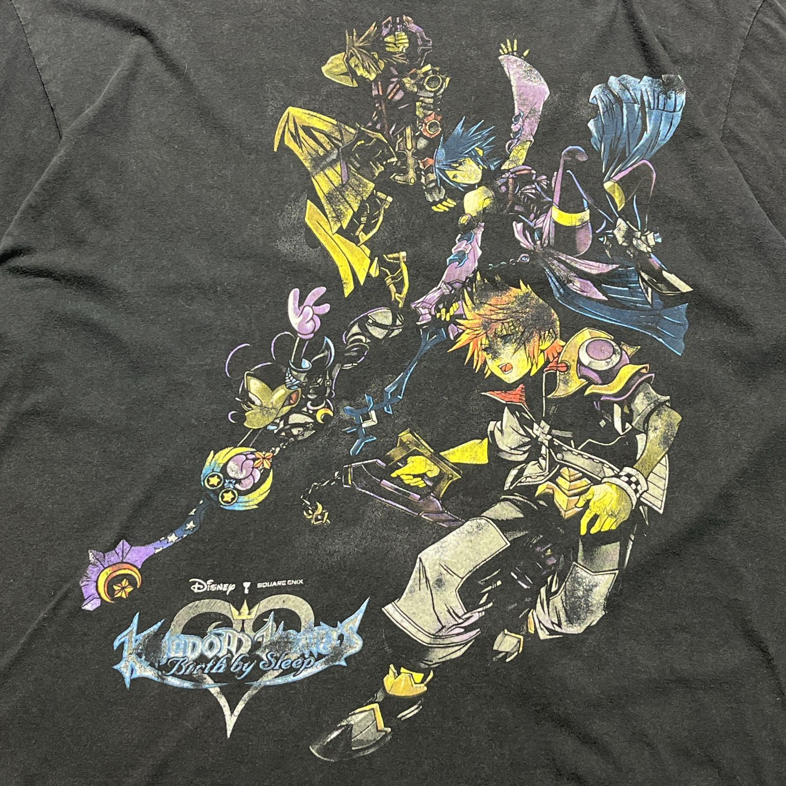 00's KINGDOM HEARTS Tシャツ XL 黒 ブラック バースバイ