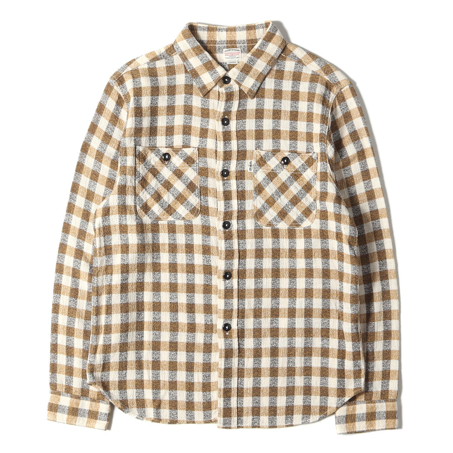 COOTIE クーティー 長袖 ワークシャツ L COOTIE - COOTIE クーティー GLORY BOUND 秋冬 ネル☆ 長袖 チェック