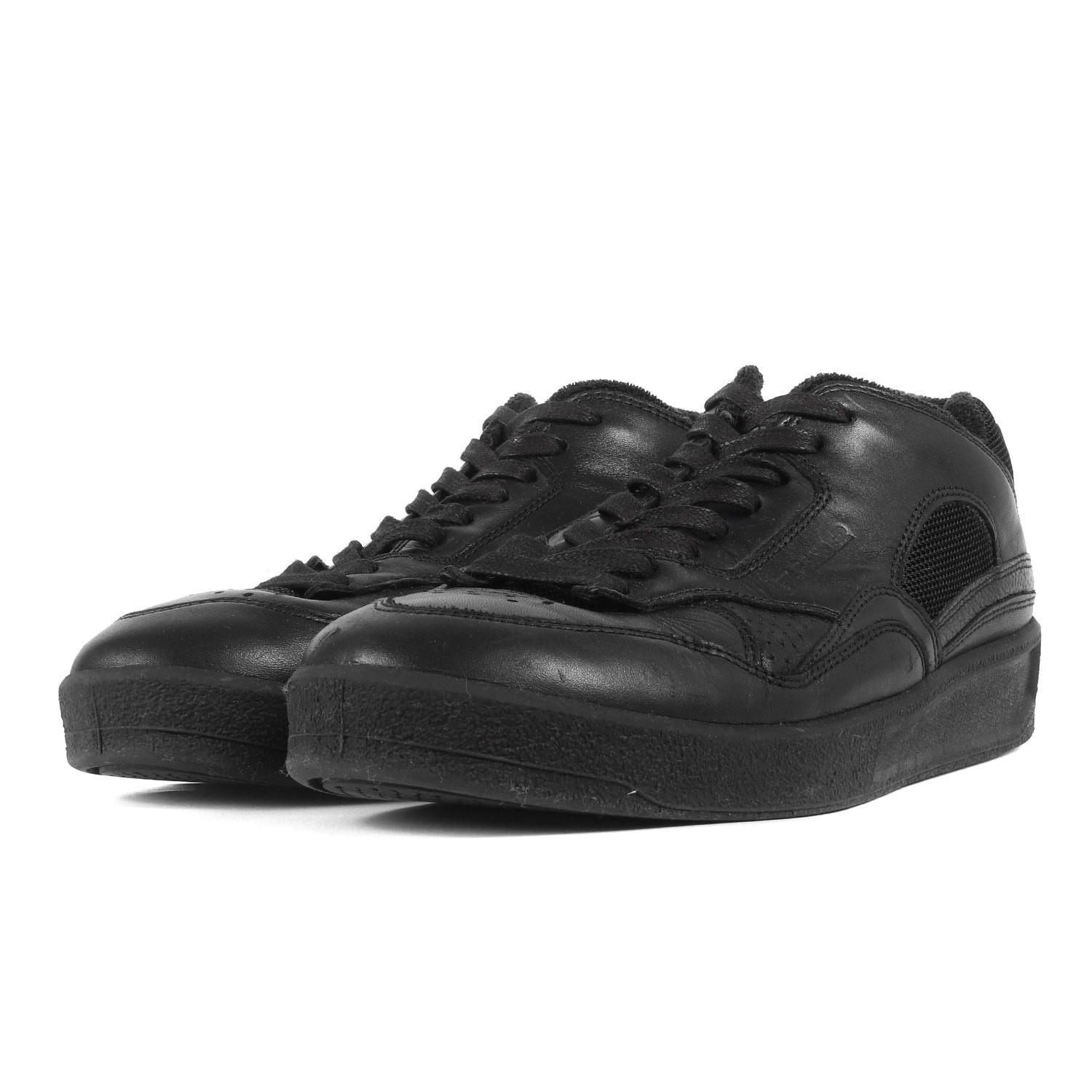 JIL SANDER ジルサンダー レザーブラックローカットスニーカー