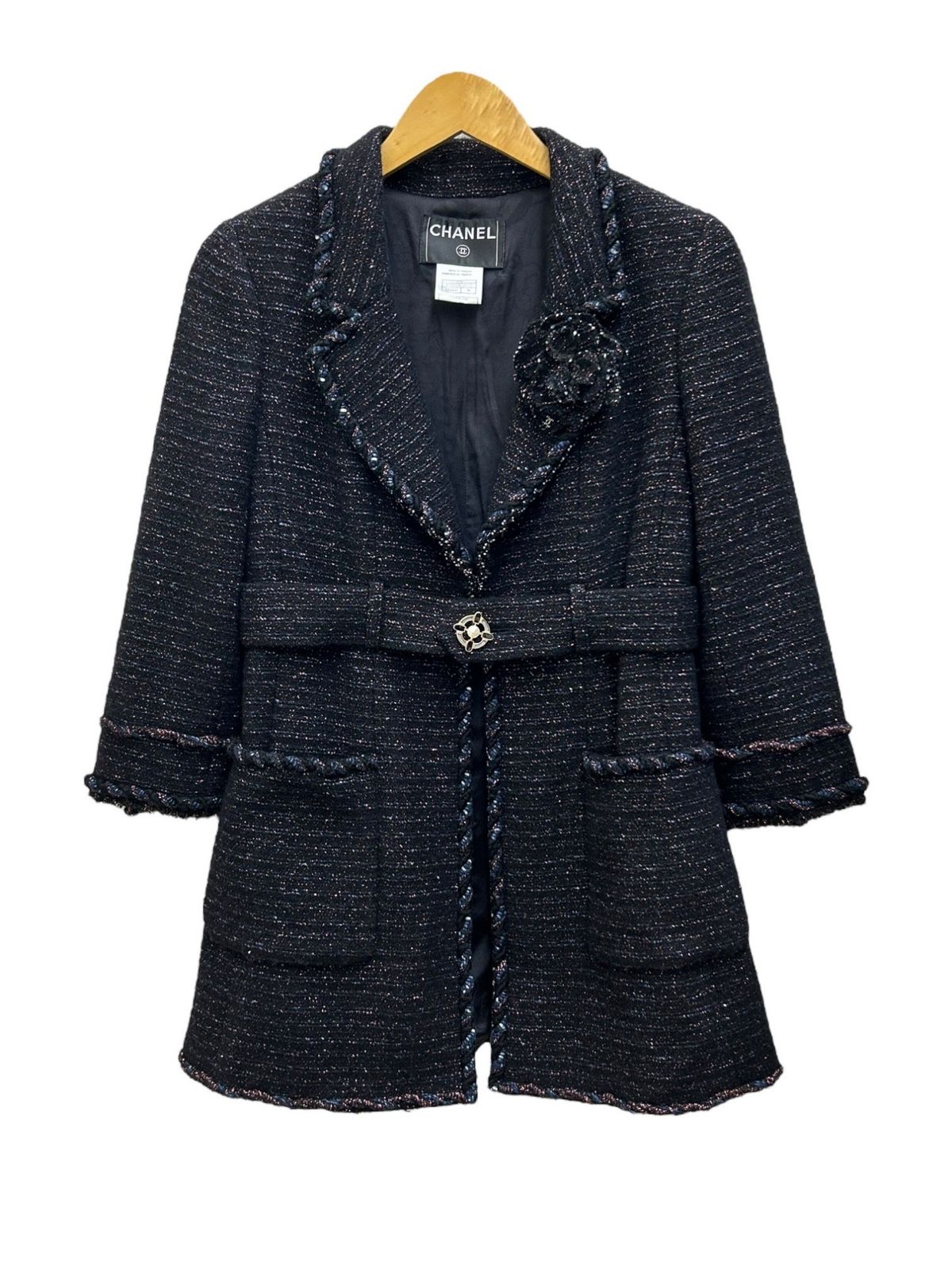 美品]シャネル カシミア ジャケット コート（CHANEL - CHANEL
