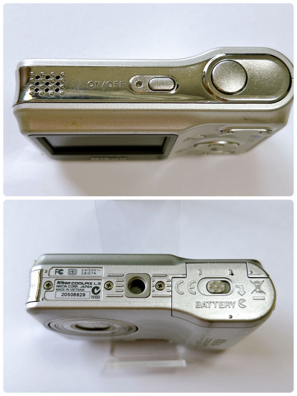 Nikon　COOLPIX L3　デジタルカメラ　動作確認済み Nikon (ニコン) コンパクトデジタルカメラ COOLPIX L3 525万画素